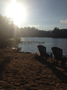 Late Summer, Mirror Lake in Lake Placid, NY 
